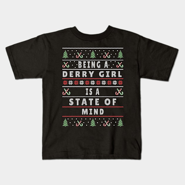 Being a Derry Girl is a State of Mind Kids T-Shirt by angelina_bambina